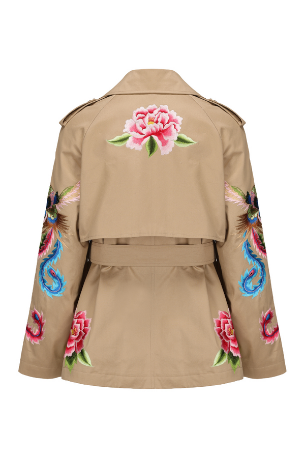PHOENIX HERITAGE SHORT TRENCH (CAMEL)