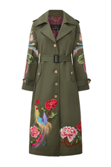 PHOENIX HERITAGE TRENCH COAT (ARMY GREEN)