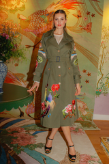 PHOENIX HERITAGE TRENCH COAT (ARMY GREEN)