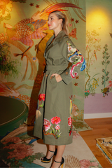 PHOENIX HERITAGE TRENCH COAT (ARMY GREEN)