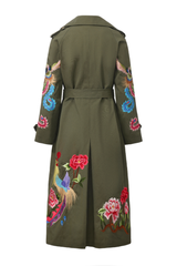 PHOENIX HERITAGE TRENCH COAT (ARMY GREEN)