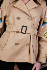 PHOENIX HERITAGE SHORT TRENCH (CAMEL)
