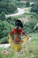 Royal Yellow Yi Pleated Skirt