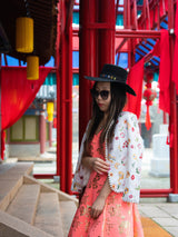 Derling Embroidered Jacket White