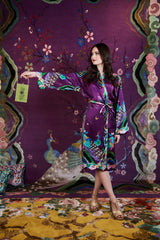 Wendy Morrison x SKYLENCE Kujaku Peacock Silk Kimono