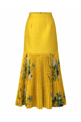 Royal Yellow Yi Pleated Skirt