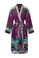 Wendy Morrison x SKYLENCE Kujaku Peacock Silk Kimono