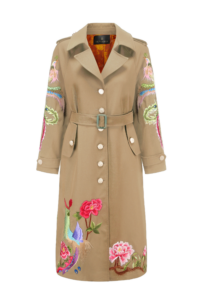 S stand embroidery trench