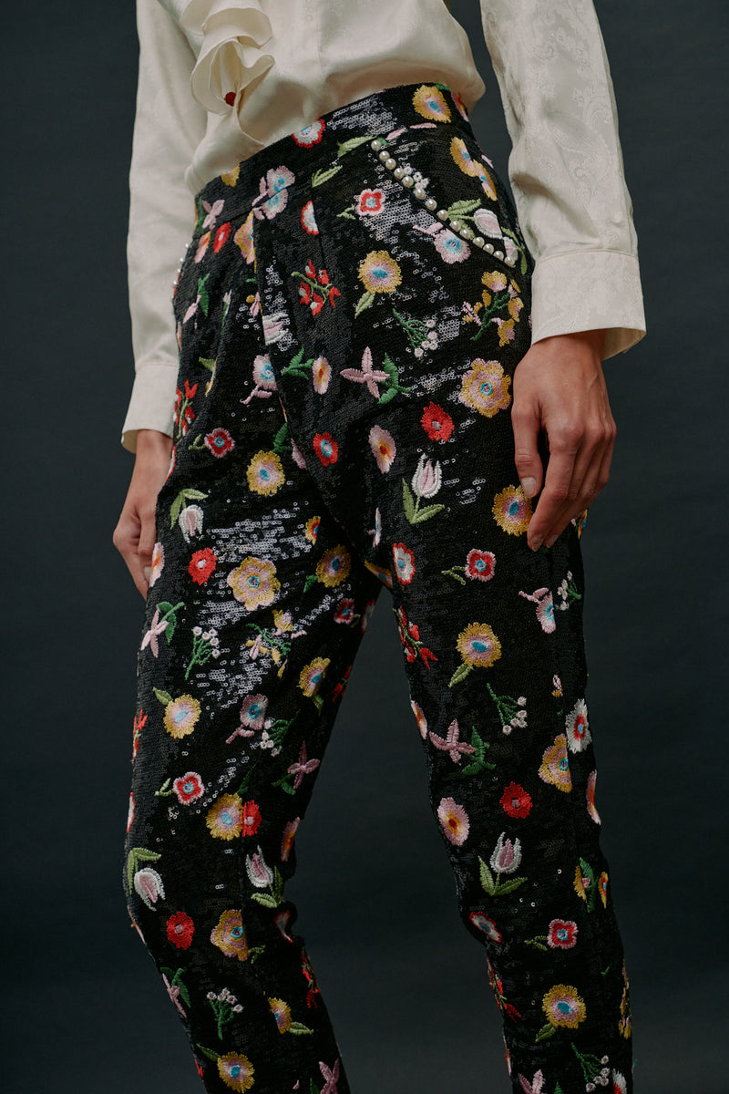 Derling Embroidered Trousers