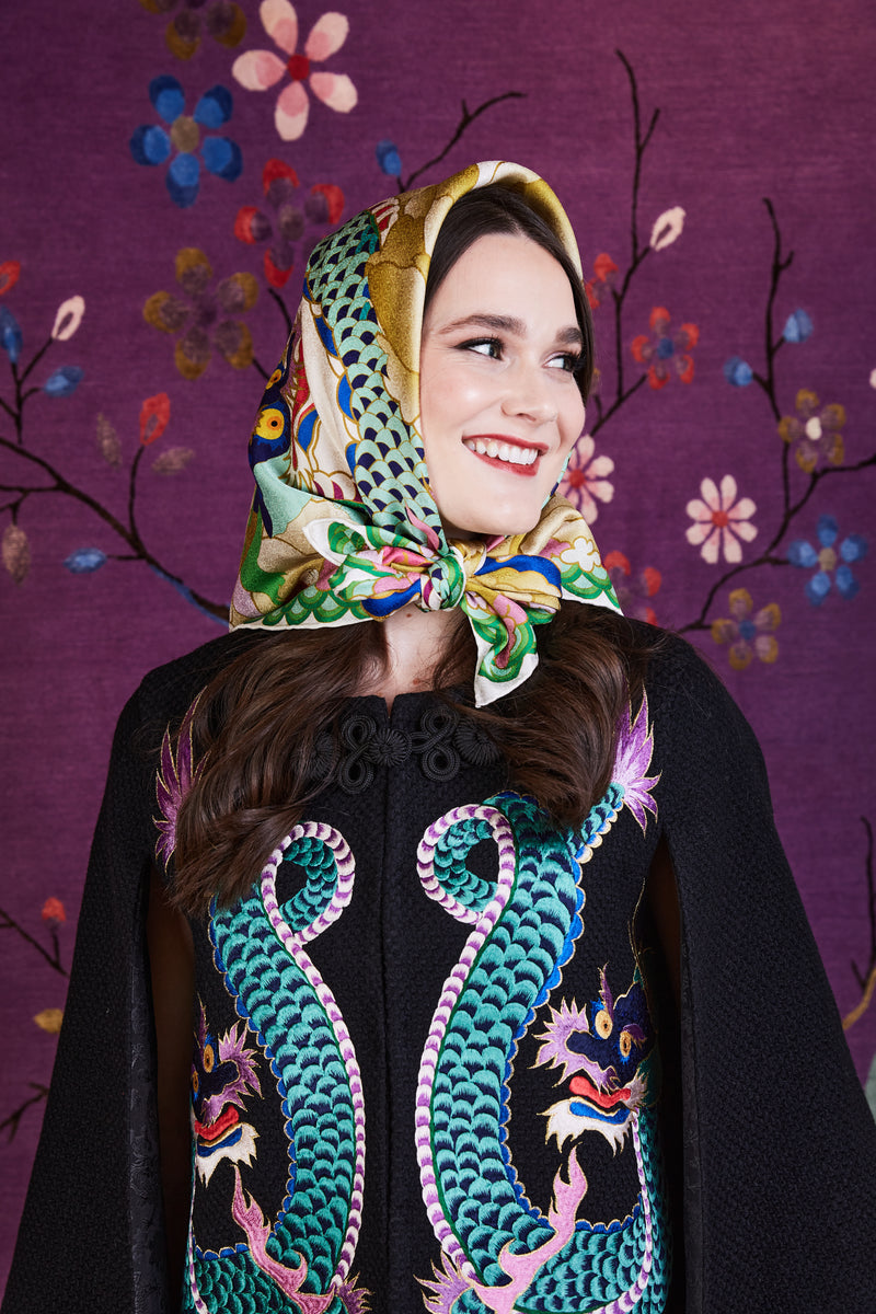 Wendy Morrison x SKYLENCE Talisman Dragon Silk Scarf