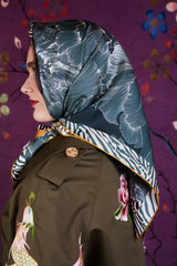 Peony Jungle Silk Scarf