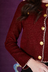 Regency Cardigan Burgundy