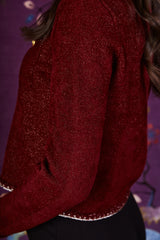 Regency Cardigan Burgundy