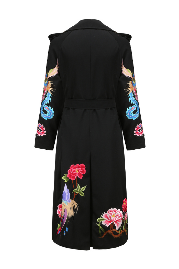 PHOENIX HERITAGE TRENCH COAT (BLACK) – SKYLENCE