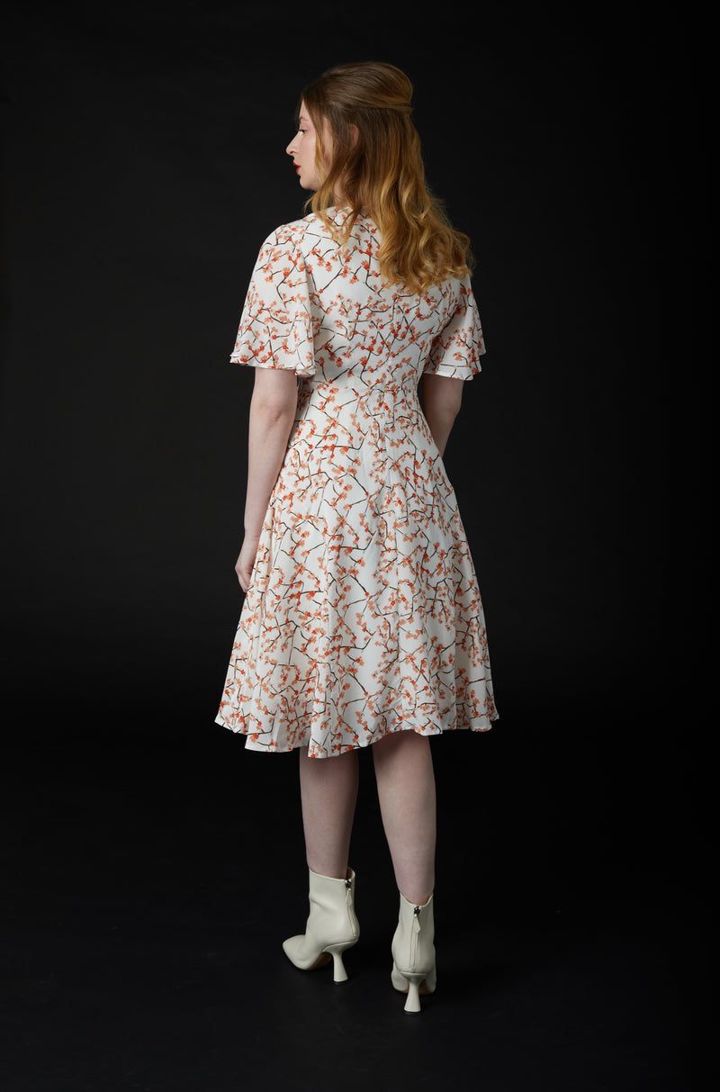 Plum Blossom Tea Dress (Crepe de Chine)