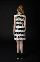 Derling Embroidered Dress (Black and White)