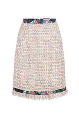 Chelsea Tang Tweed Skirt Multi