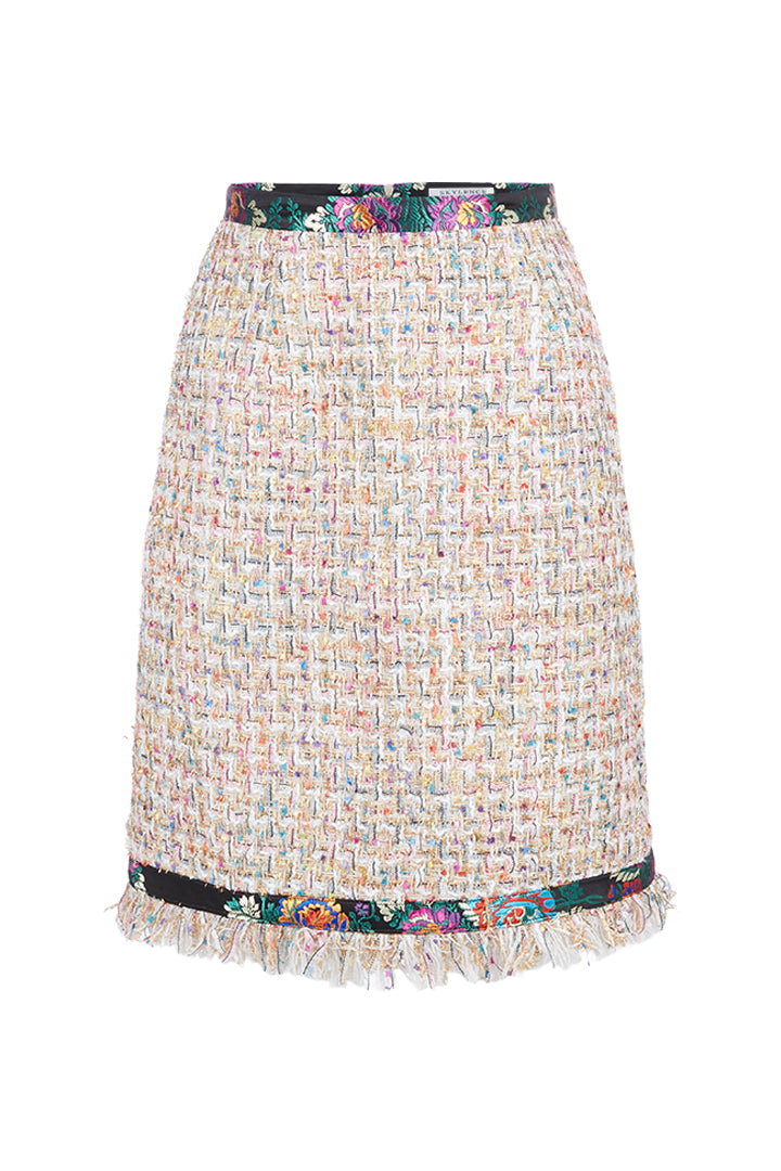 Chelsea Tang Tweed Skirt Multi
