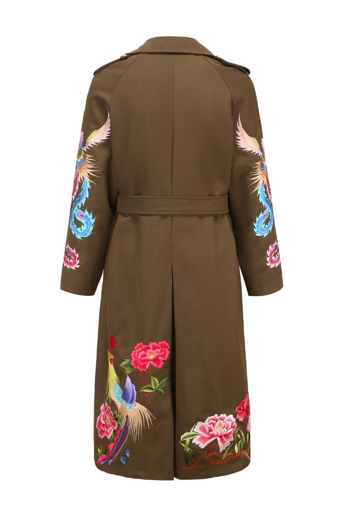 PHOENIX HERITAGE TRENCH COAT (ARMY GREEN) – SKYLENCE