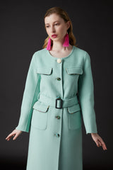 Lin Military Coat Green