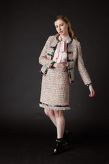 Chelsea Tang Tweed Skirt Multi