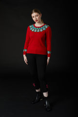 QiaoChu Cashmere Jumper Red