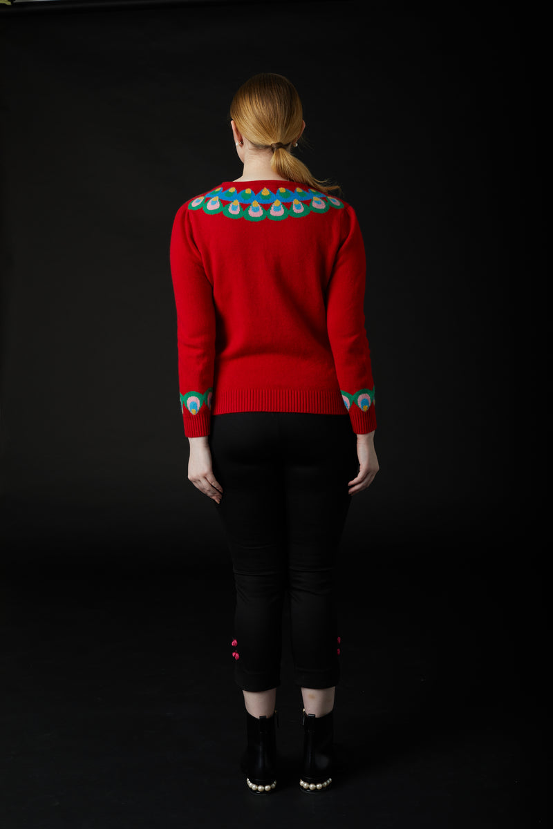 QiaoChu Cashmere Jumper Red