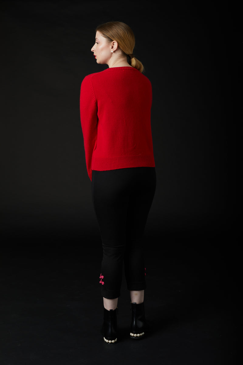 Yuanman Cashmere Jumper Red