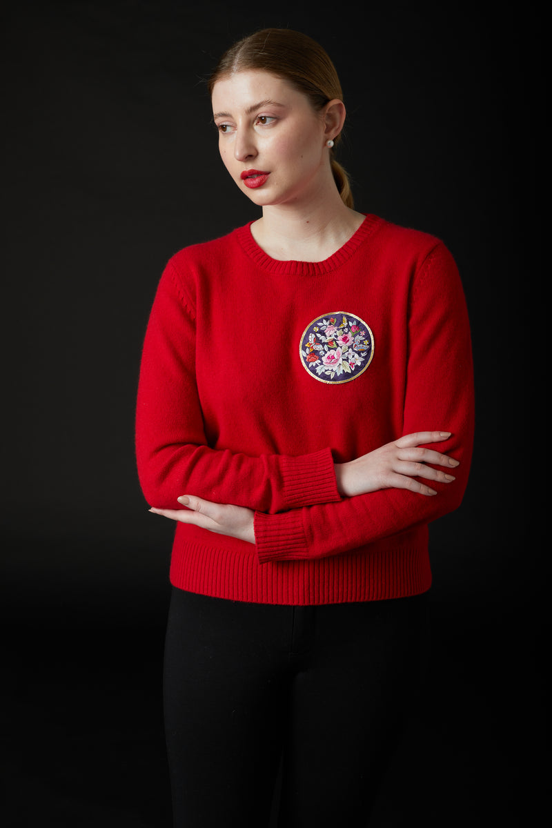 Yuanman Cashmere Jumper Red