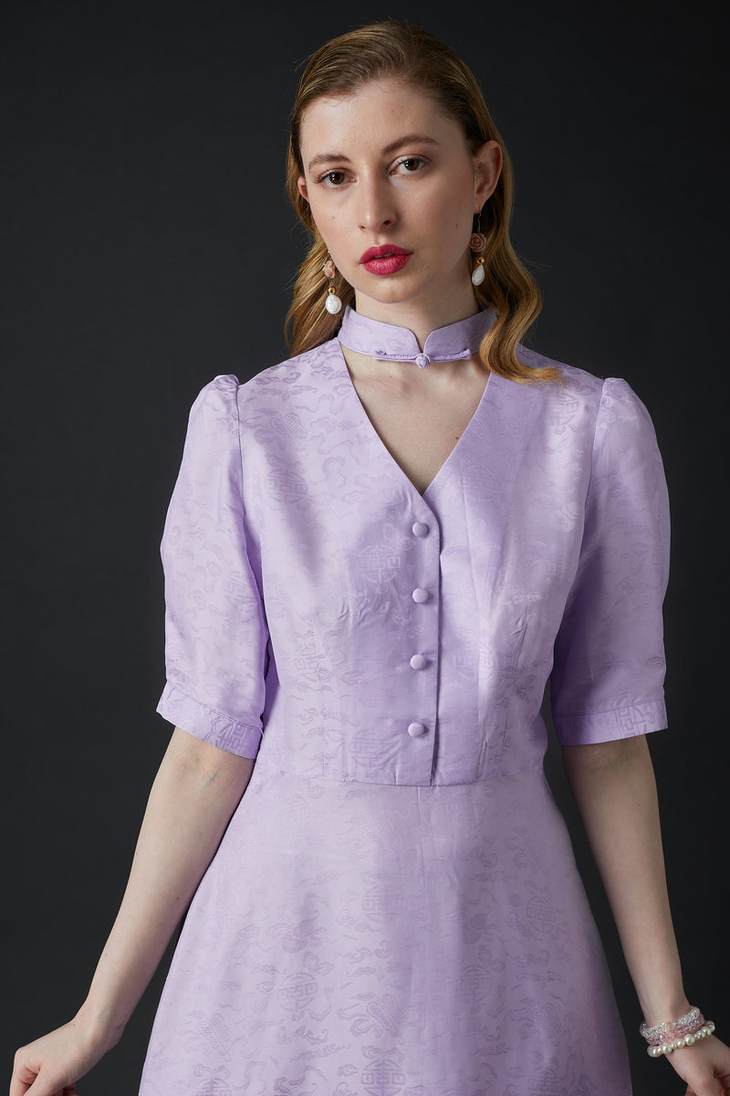 Lily Tea Dress Lilac