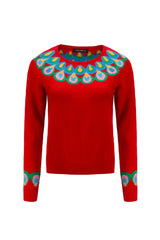 QiaoChu Cashmere Jumper Red